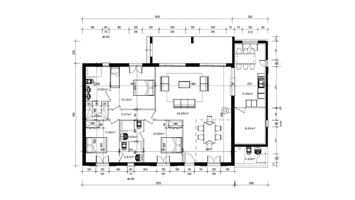 Plan de la villa